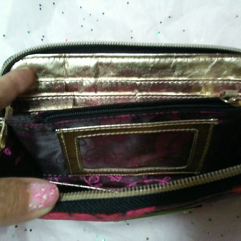 Zip Around Wallet -Roses Are Red, Violets Are Blue - Picture 5 of 5